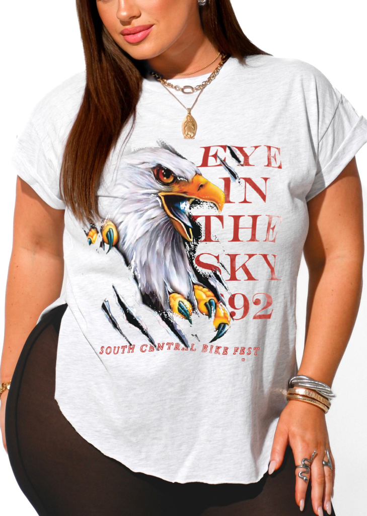 pebby forevee Side Slit Tee EYE IN THE SKY SIDE SLIT TEE