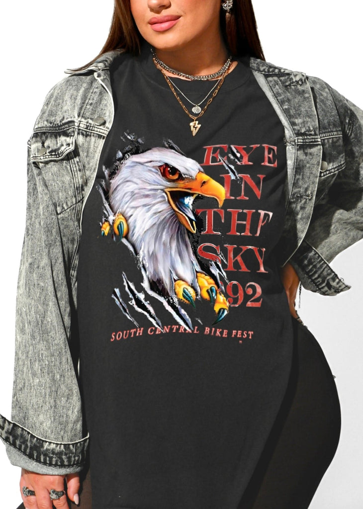 pebby forevee Side Slit Tee EYE IN THE SKY SIDE SLIT TEE