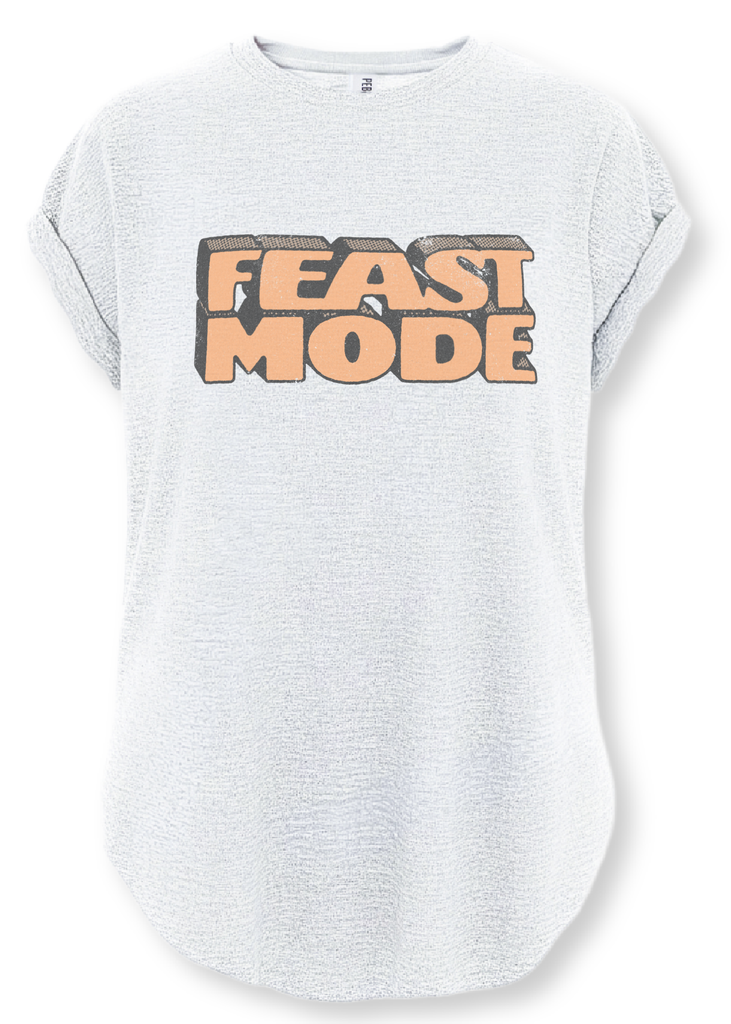 pebby forevee Side Slit Tee FEAST MODE SIDE SLIT TEE