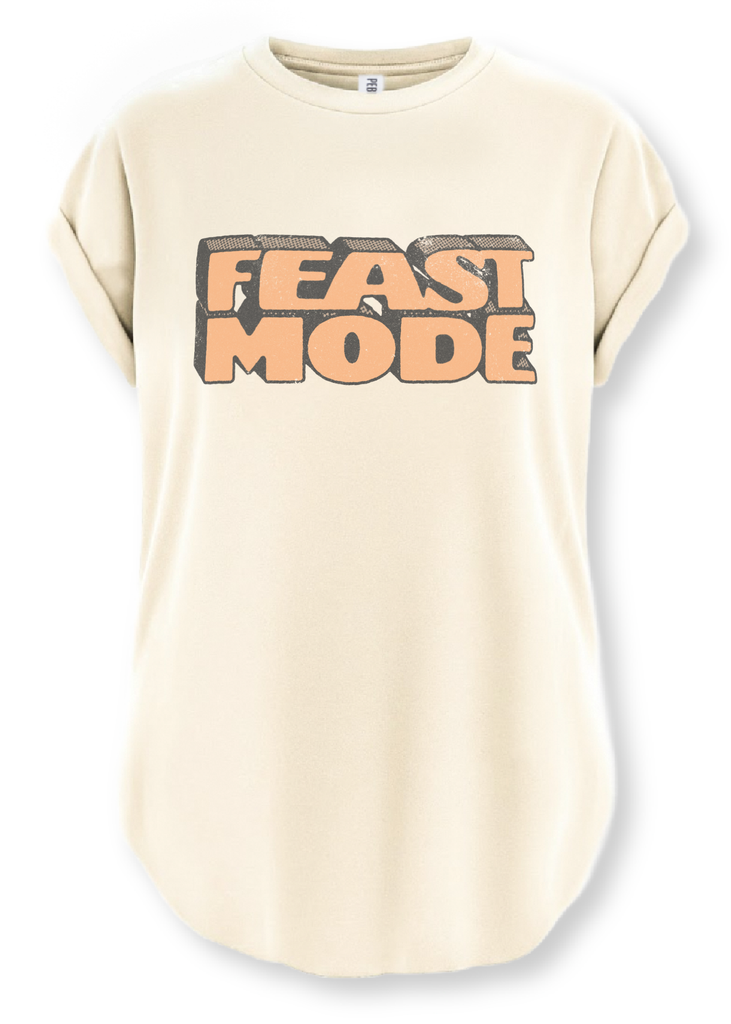 pebby forevee Side Slit Tee FEAST MODE SIDE SLIT TEE