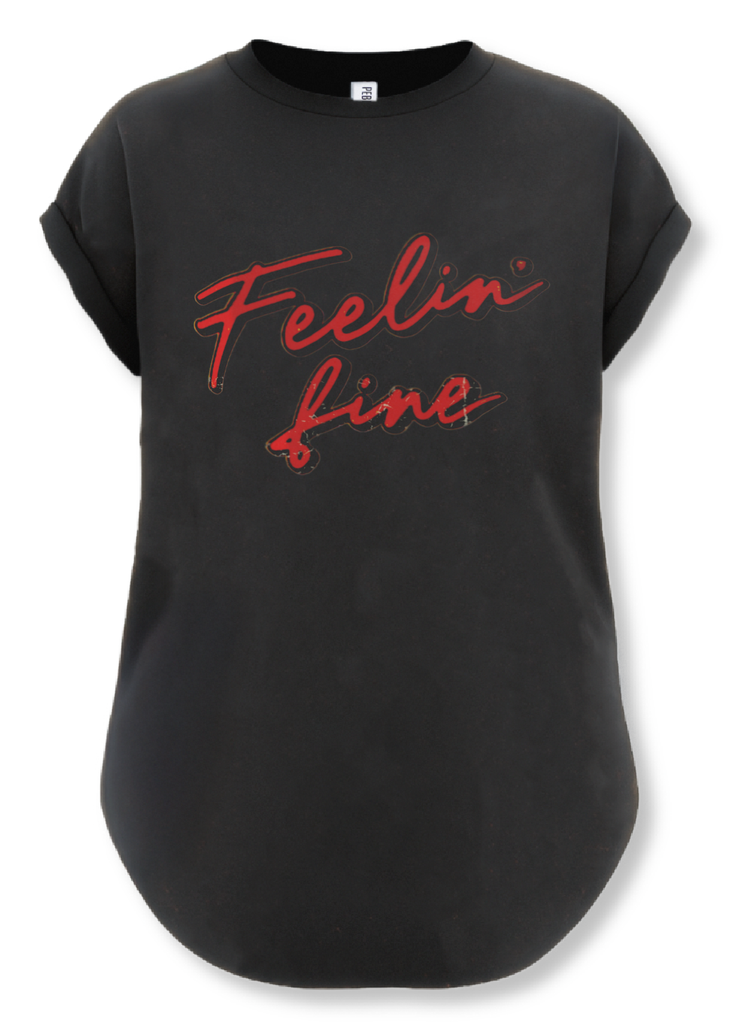 pebby forevee Side Slit Tee FEELIN' FINE SIDE SLIT TEE