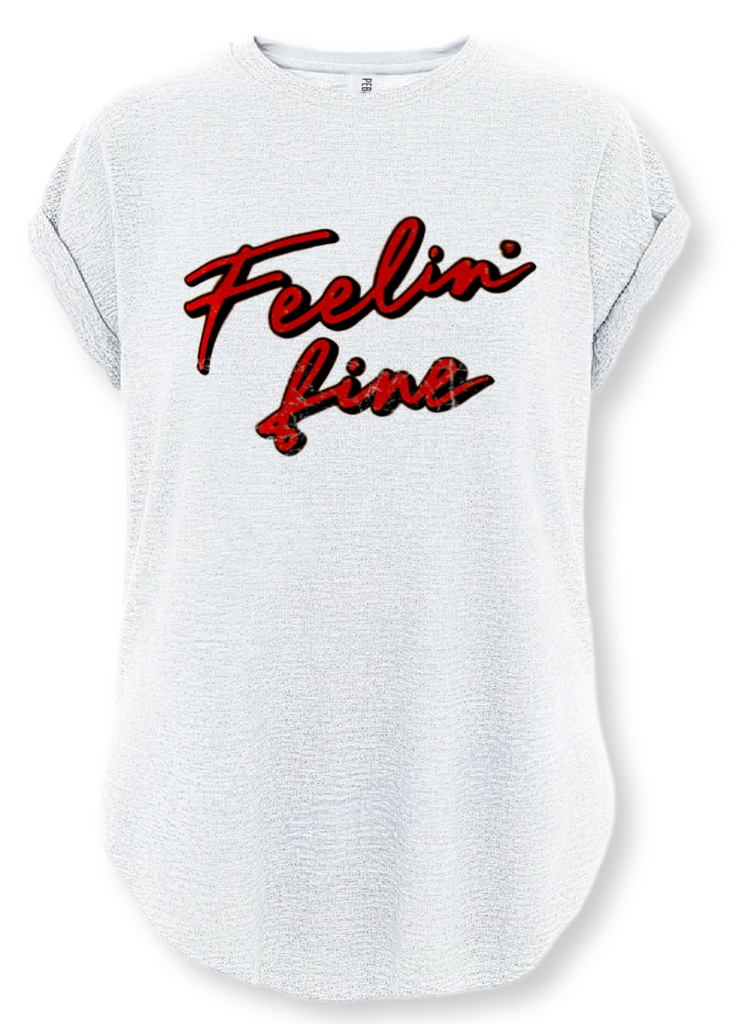 pebby forevee Side Slit Tee FEELIN' FINE SIDE SLIT TEE