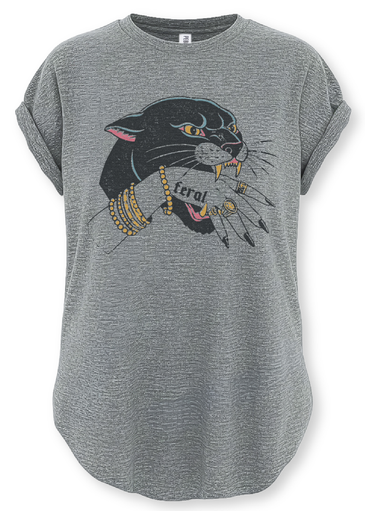 pebby forevee Side Slit Tee FERAL SIDE SLIT TEE