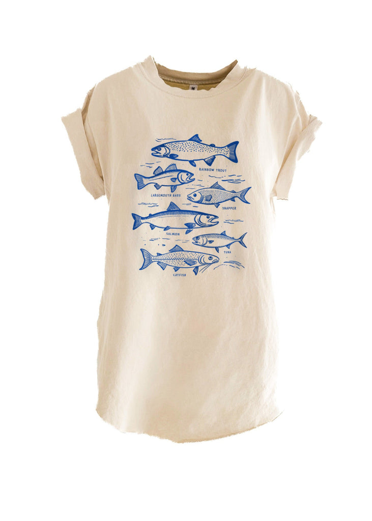 pebby forevee Side Slit Tee FISHERMAN CORE SIDE SLIT TEE