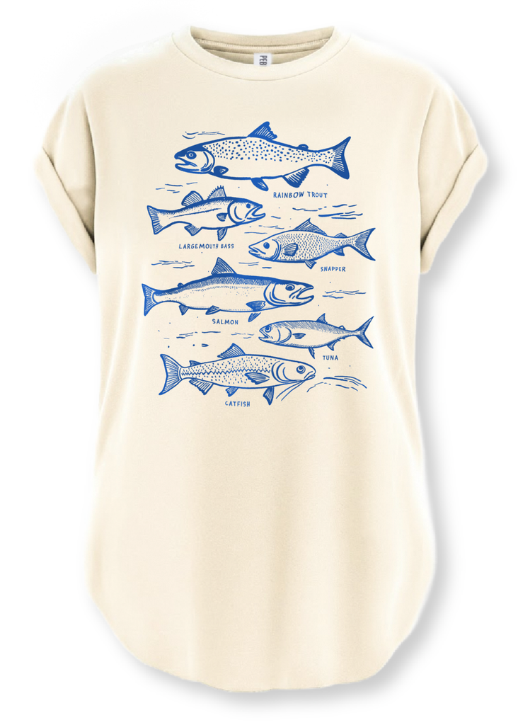 pebby forevee Side Slit Tee FISHERMAN CORE SIDE SLIT TEE