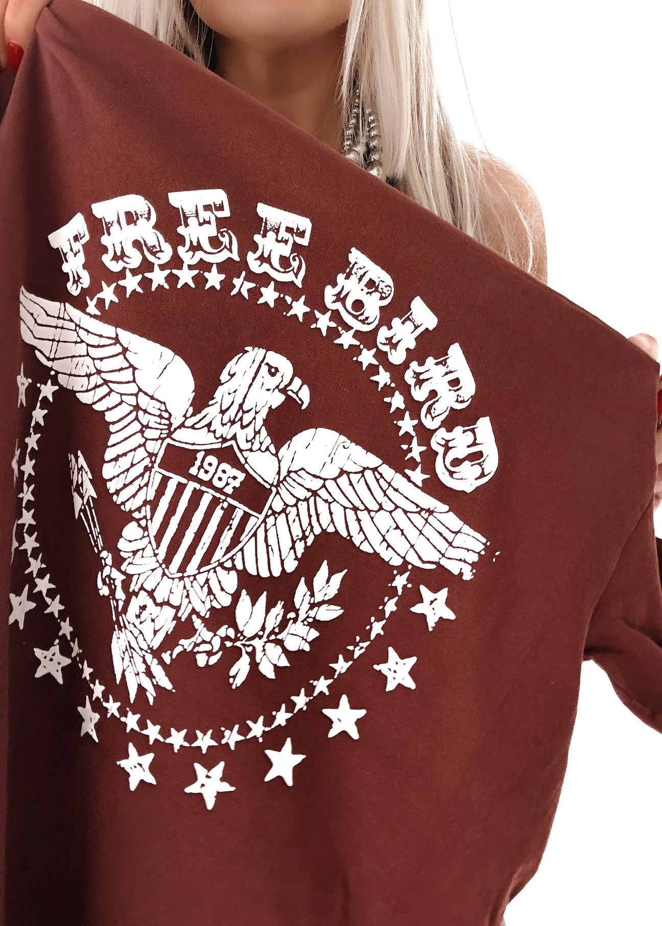 pebby forevee Side Slit Tee FREE BIRD SIDE SLIT TEE