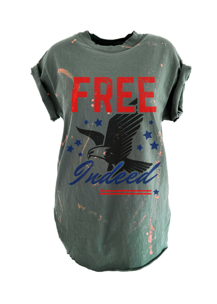 pebby forevee Side Slit Tee FREE INDEED BLEACHED OUT SIDE SLIT TEE