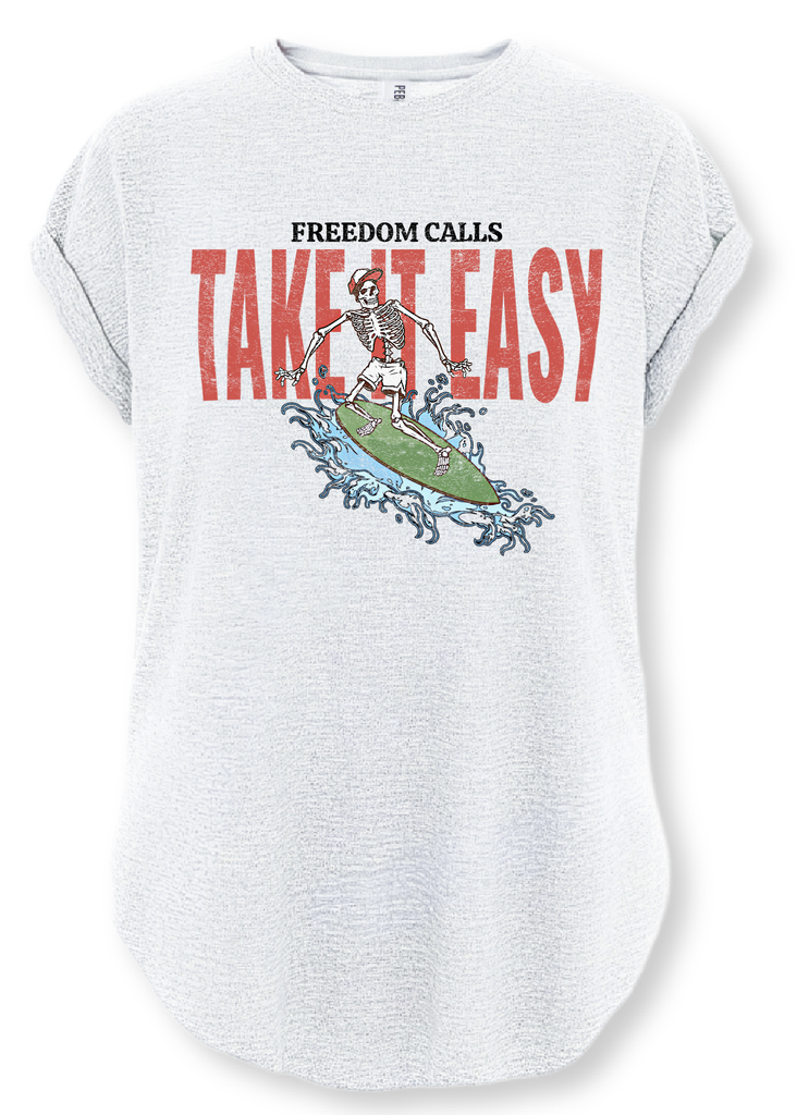 pebby forevee Side Slit Tee FREEDOM CALLS SIDE SLIT TEE