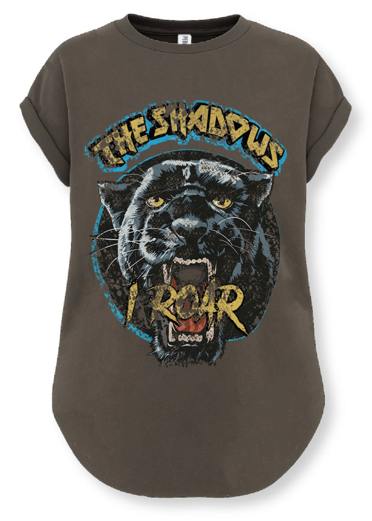 pebby forevee Side Slit Tee FROM THE SHADOWS I ROAR SIDE SLIT TEE