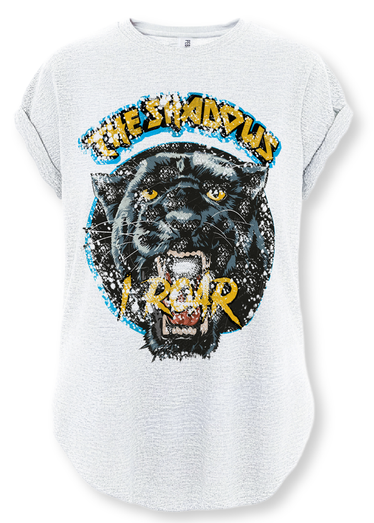pebby forevee Side Slit Tee FROM THE SHADOWS I ROAR SIDE SLIT TEE