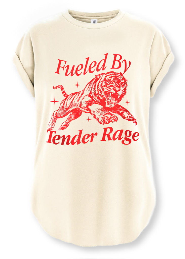 pebby forevee Side Slit Tee FUELED BY TENDER RAGE SIDE SLIT TEE