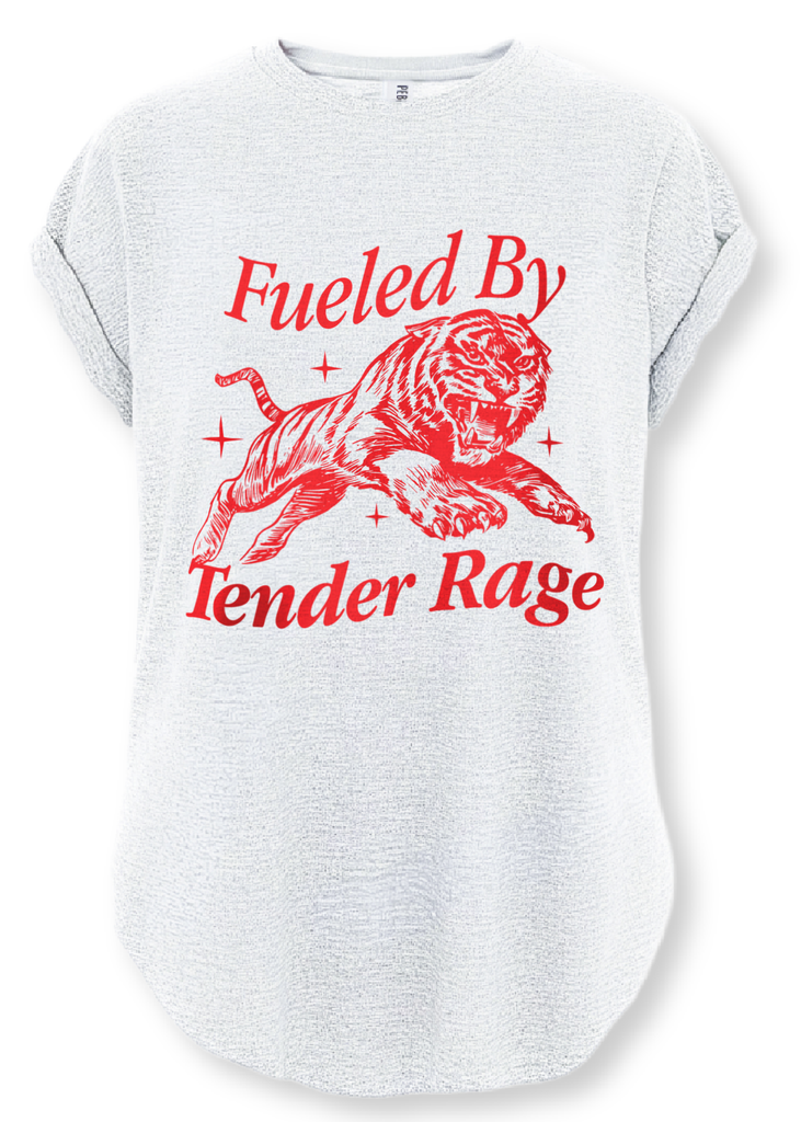 pebby forevee Side Slit Tee FUELED BY TENDER RAGE SIDE SLIT TEE