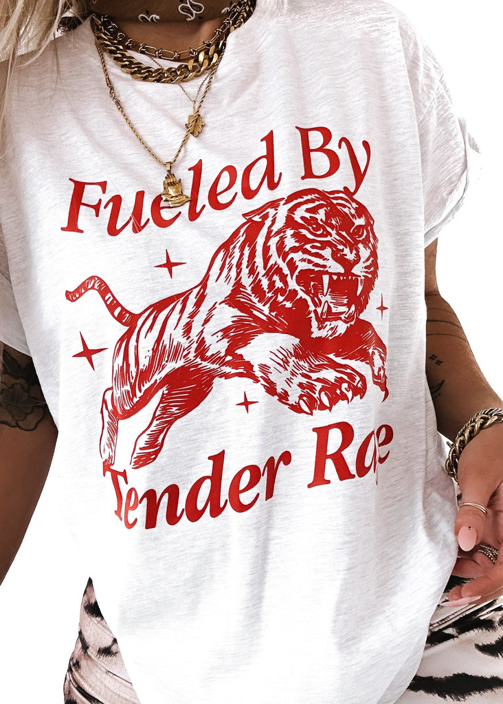 pebby forevee Side Slit Tee FUELED BY TENDER RAGE SIDE SLIT TEE