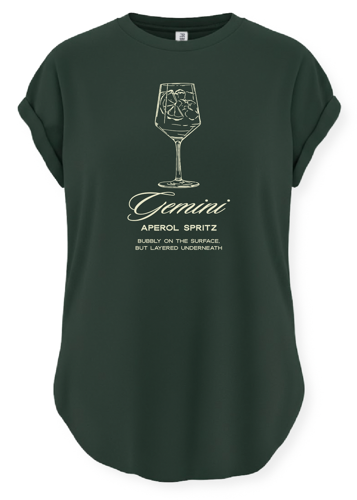 pebby forevee Side Slit Tee GEMINI COCKTAIL SIDE SLIT TEE