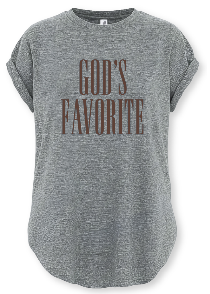 pebby forevee Side Slit Tee GOD'S FAVORITE SIDE SLIT TEE