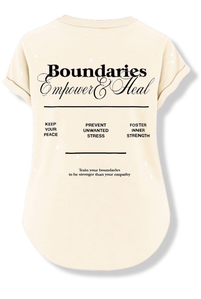 pebby forevee Side Slit Tee HEY, IT'S OK BLEACHED OUT SIDE SLIT TEE