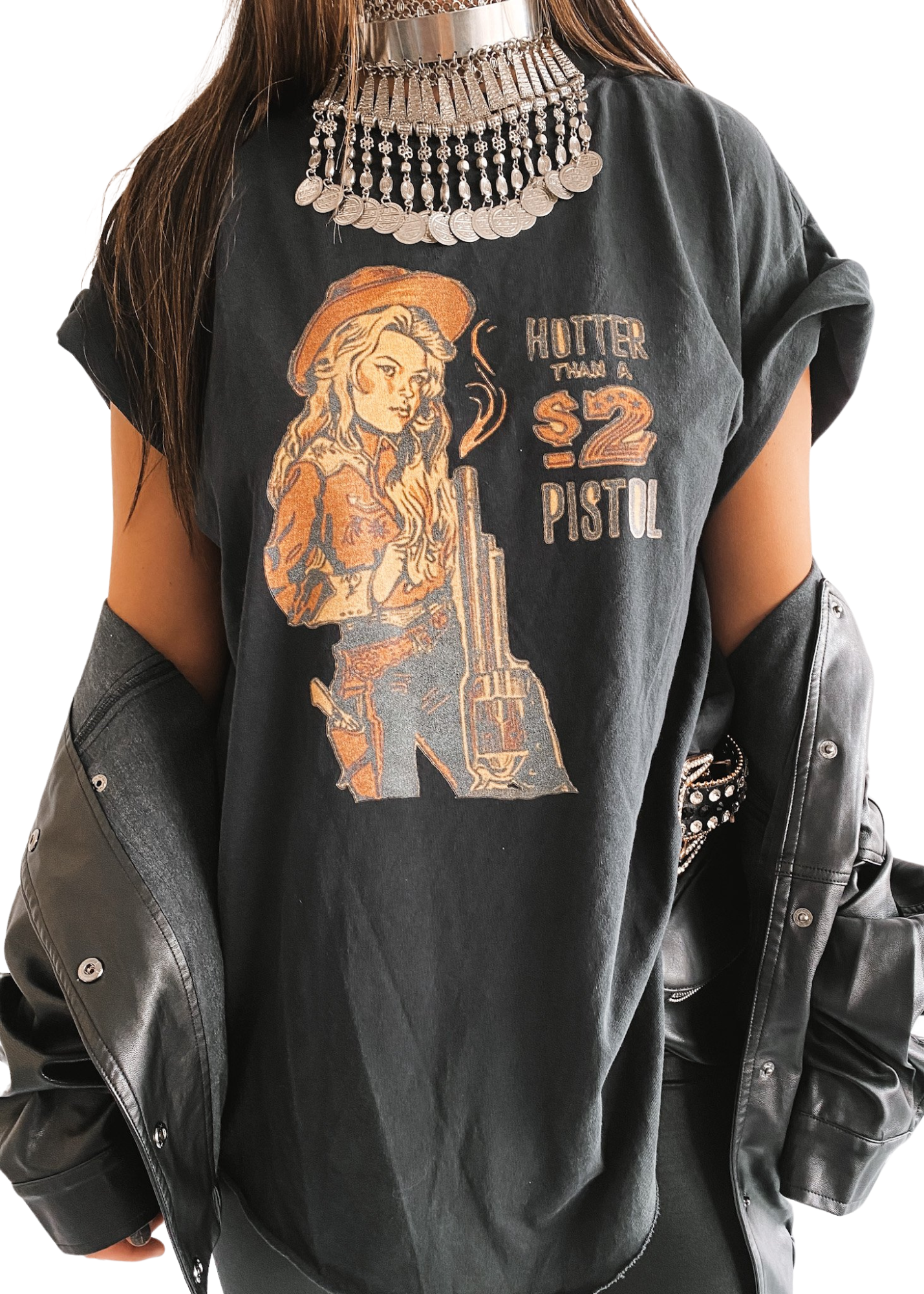 HOTTER THAN A $2 PISTOL SIDE SLIT TEE – Pebby Forevee