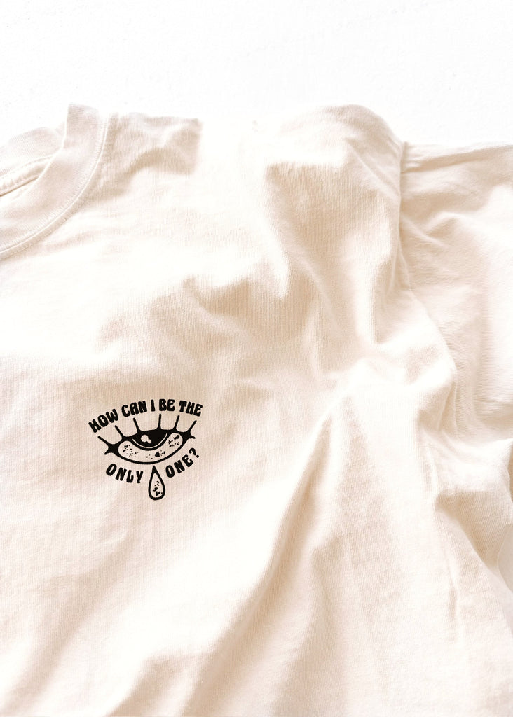 pebby forevee Side Slit Tee HOW CAN I BE THE ONLY ONE SIDE SLIT TEE