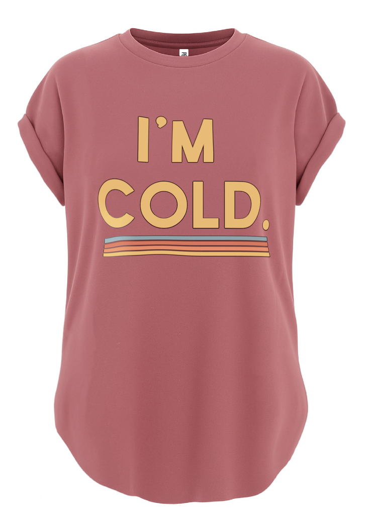 pebby forevee Side Slit Tee I'M COLD SIDE SLIT TEE