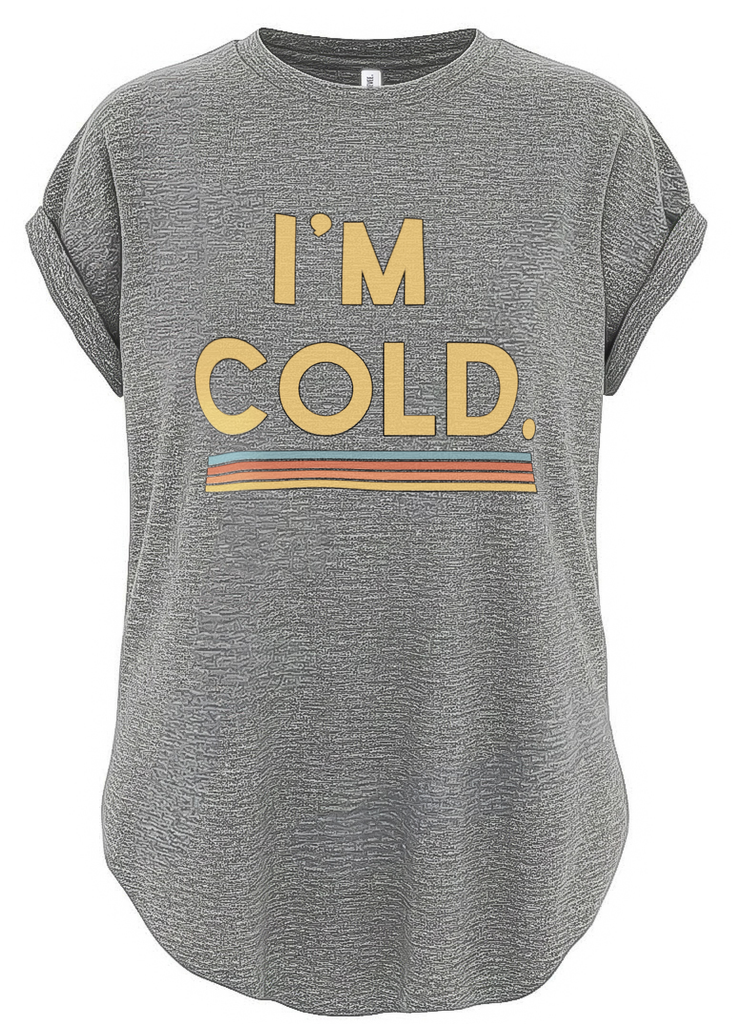 pebby forevee Side Slit Tee I'M COLD SIDE SLIT TEE