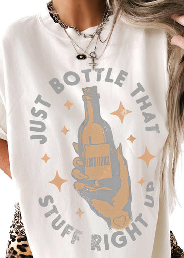 pebby forevee Side Slit Tee JUST BOTTLE THAT STUFF RIGHT UP SIDE SLIT TEE
