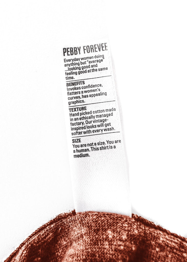 pebby forevee Side Slit Tee LAY YOUR REGRETS TO REST BLEACHED OUT SIDE SLIT TEE