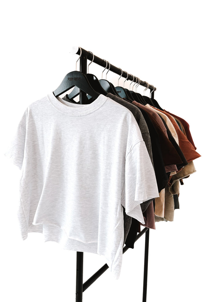 pebby forevee Side Slit Tee LET'S FORM A CULT CROPPED TEE