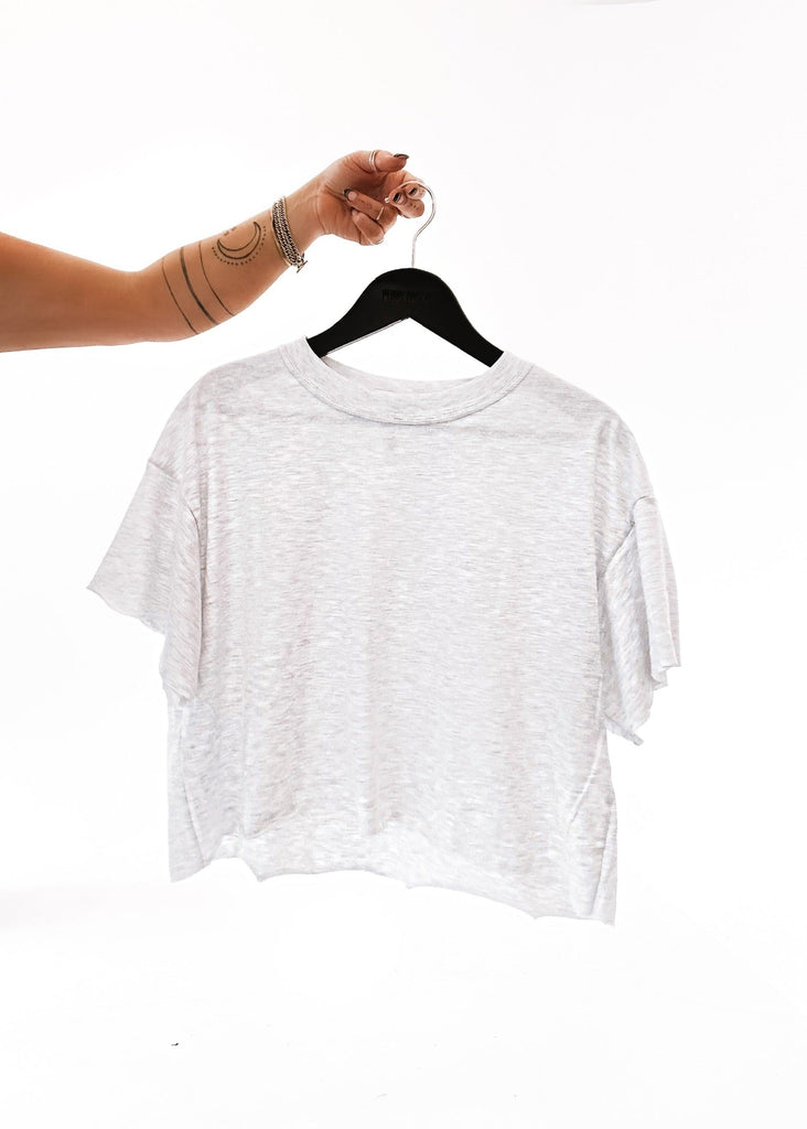 pebby forevee Side Slit Tee LET'S FORM A CULT CROPPED TEE