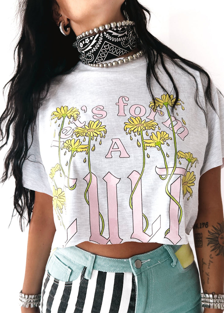 Side Slit Tee CROPPED TEES – Pebby Forevee