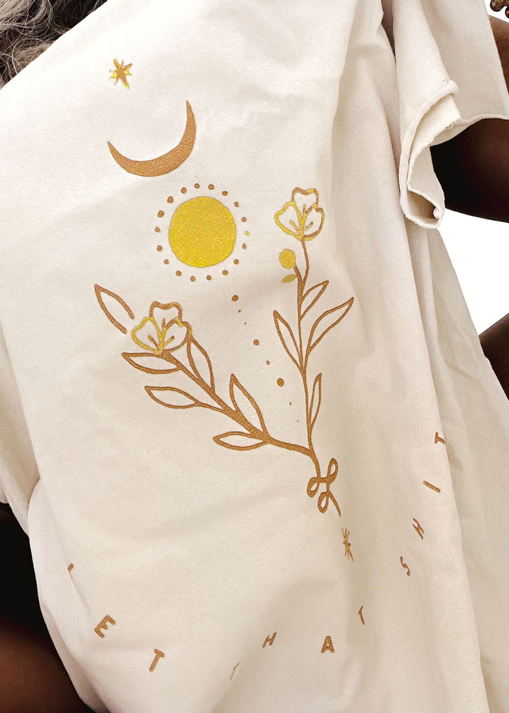 pebby forevee Side Slit Tee LET THAT SHIT GO SIDE SLIT TEE