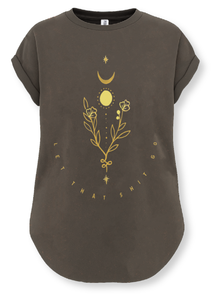 pebby forevee Side Slit Tee LET THAT SHIT GO SIDE SLIT TEE