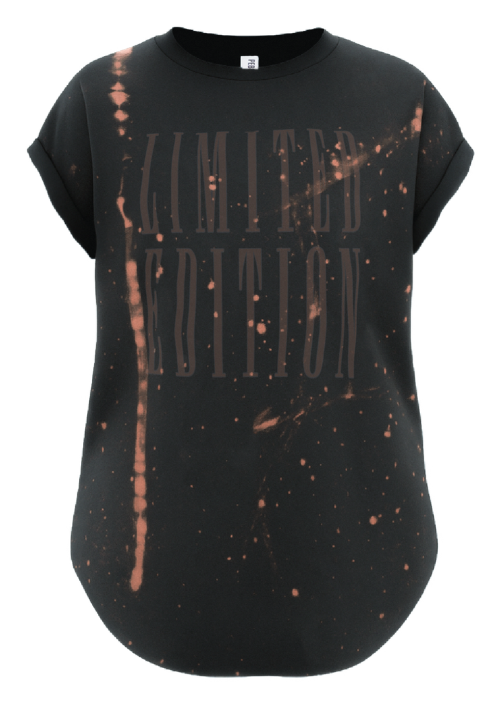 pebby forevee Side Slit Tee LIMITED EDITION BLEACHED OUT SIDE SLIT TEE