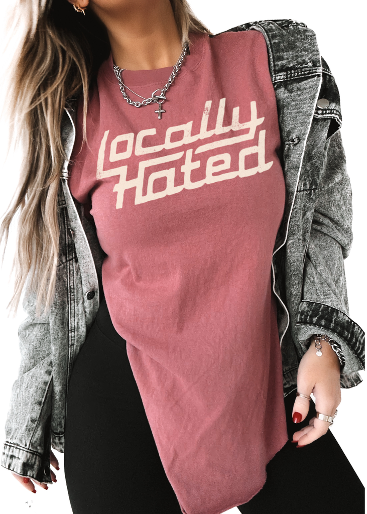 pebby forevee Side Slit Tee LOCALLY HATED SIDE SLIT TEE