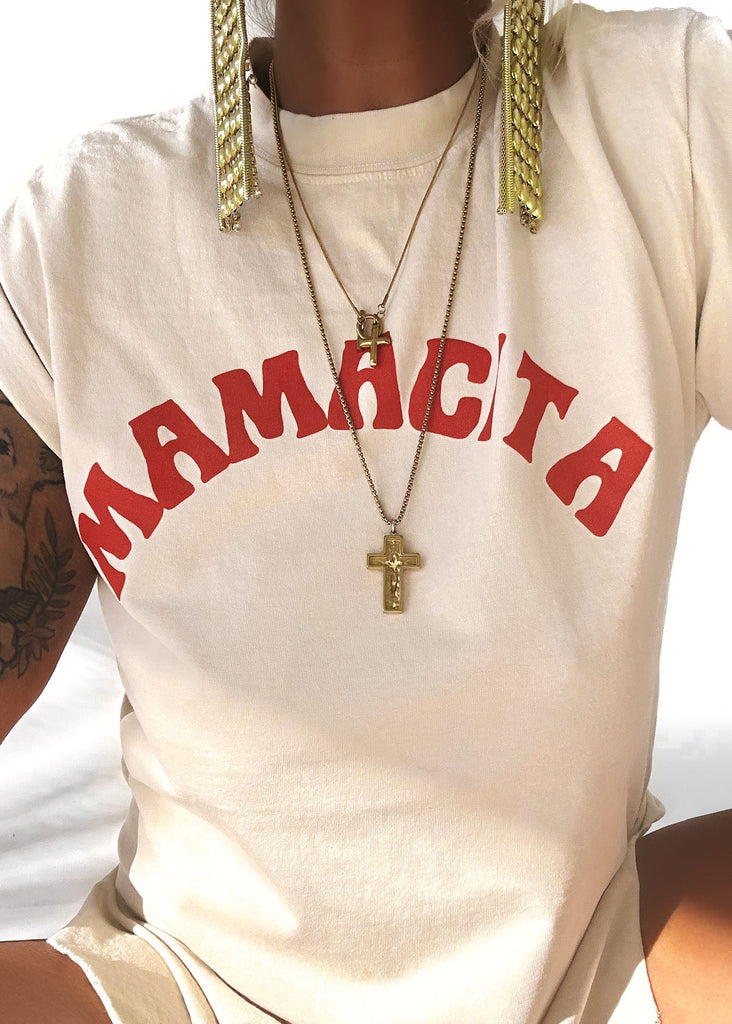 pebby forevee Side Slit Tee MAMACITA SIDE SLIT TEE