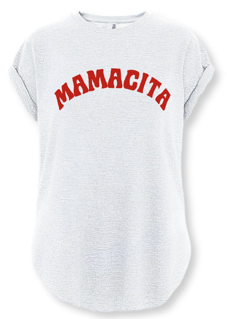 pebby forevee Side Slit Tee MAMACITA SIDE SLIT TEE