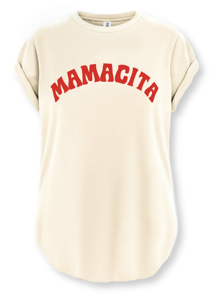 pebby forevee Side Slit Tee MAMACITA SIDE SLIT TEE