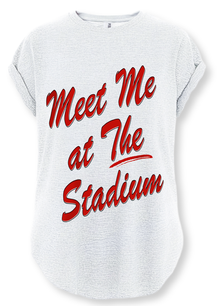 pebby forevee Side Slit Tee MEET ME AT THE STADIUM SIDE SLIT TEE