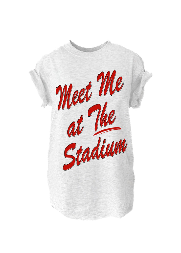 pebby forevee Side Slit Tee MEET ME AT THE STADIUM SIDE SLIT TEE