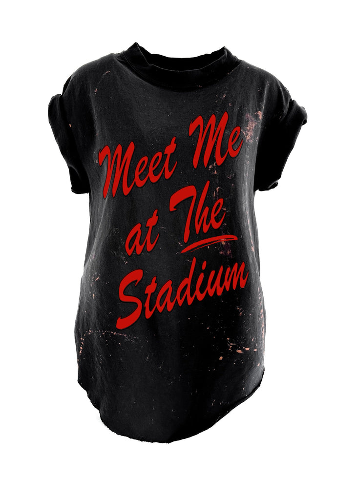 pebby forevee Side Slit Tee MEET ME AT THE STADIUM SIDE SLIT TEE