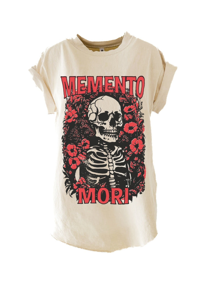 pebby forevee Side Slit Tee MEMENTO MORI SIDE SLIT TEE