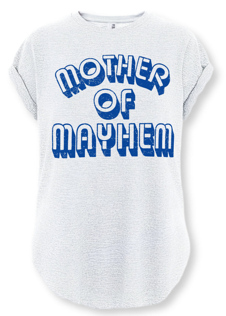 pebby forevee Side Slit Tee MOTHER OF MAYHEM SIDE SLIT TEE