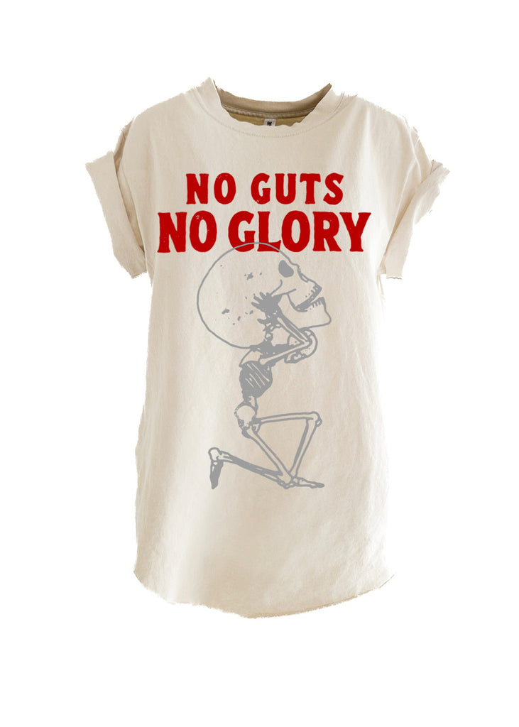 pebby forevee Side Slit Tee NO GUTS NO GLORY SIDE SLIT TEE