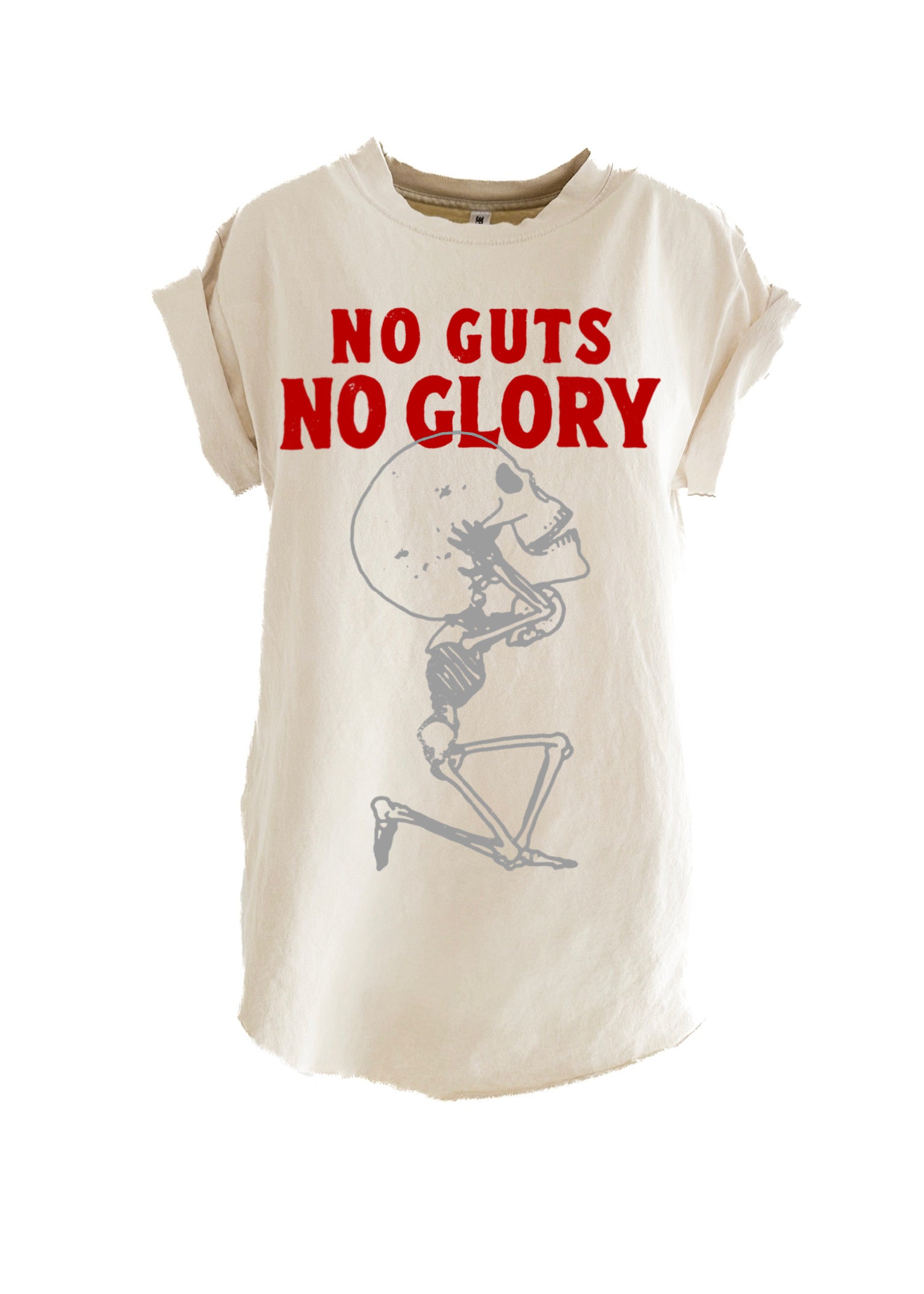 NO GUTS NO GLORY SIDE SLIT TEE – Pebby Forevee