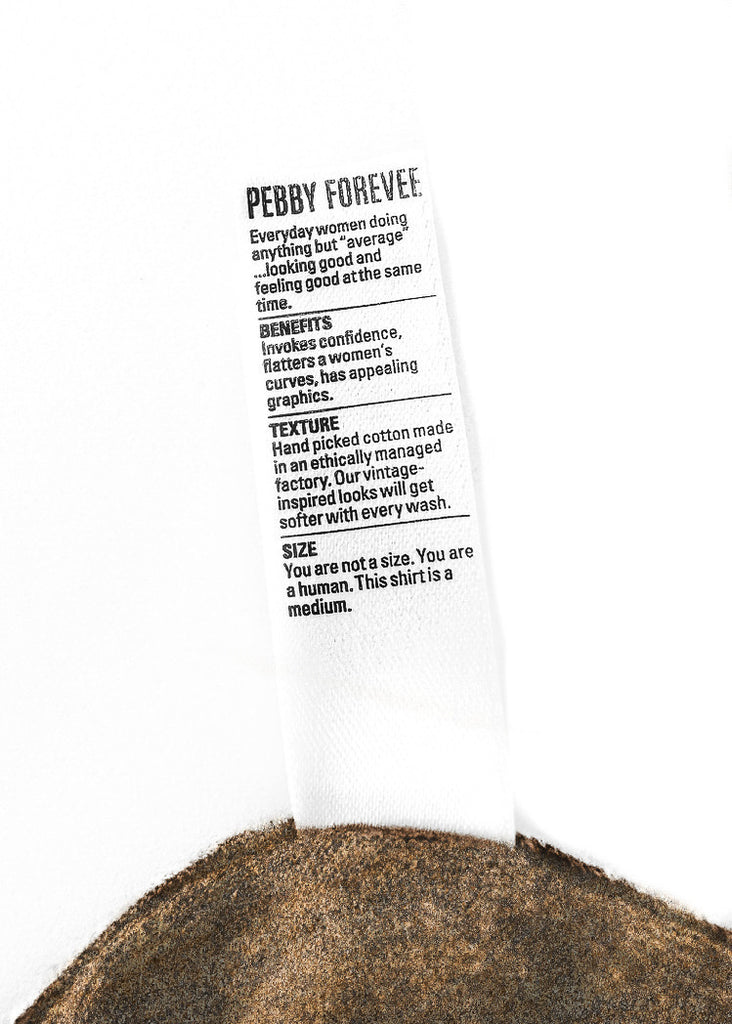 pebby forevee Side Slit Tee NOT BIG ON SOCIAL GRACES DESTRUCTED SIDE SLIT TEE