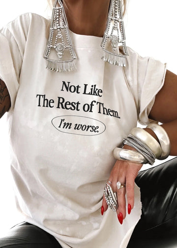 pebby forevee Side Slit Tee NOT LIKE THE REST OF THEM BLEACHED OUT SIDE SLIT TEE