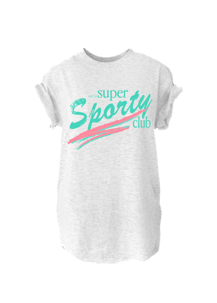 pebby forevee Side Slit Tee NOT SO SUPER SPORTS CLUB SIDE SLIT TEE