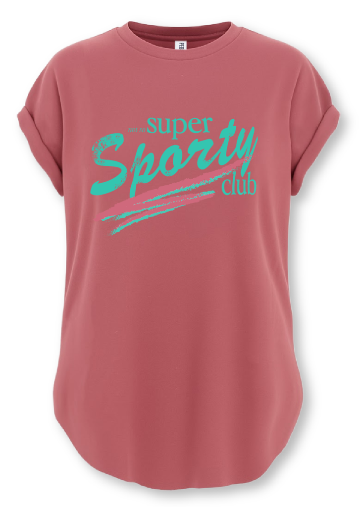 pebby forevee Side Slit Tee NOT SO SUPER SPORTY CLUB SIDE SLIT TEE