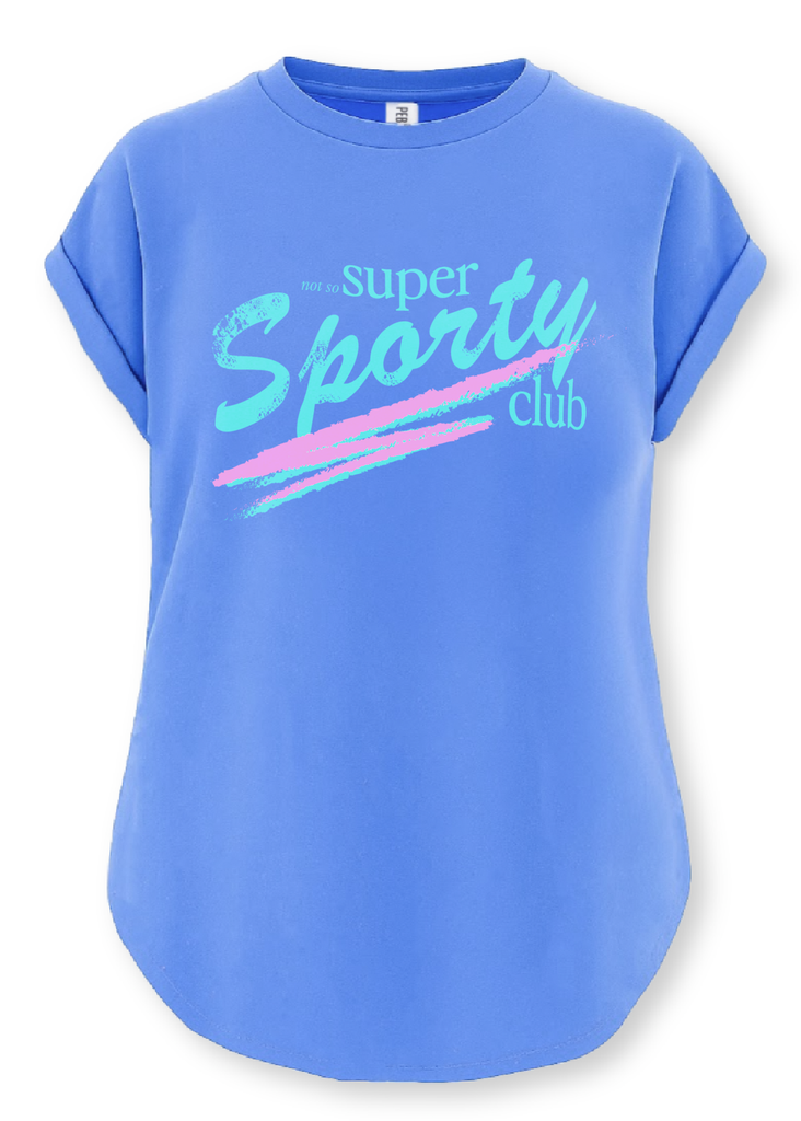 pebby forevee Side Slit Tee NOT SO SUPER SPORTY CLUB SIDE SLIT TEE