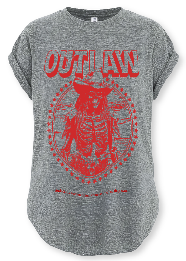 pebby forevee Side Slit Tee OUTLAW WOMEN SIDE SLIT TEE