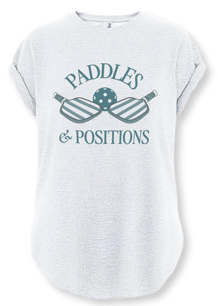 pebby forevee Side Slit Tee PADDLES & POSITIONS SIDE SLIT TEE
